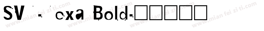 SVN-Nexa Bold字体转换
